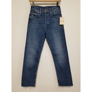 MOTHER The Tomcat Ankle Fray Jeans Lets Just Be Friends Straight NWT 27 $248